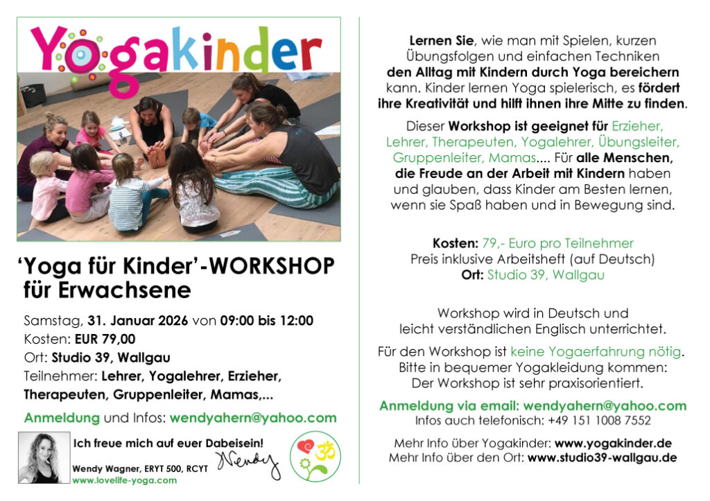 Yogakinder-Workshop Januar 2026 Yogakinder-Workshop Januar 2026