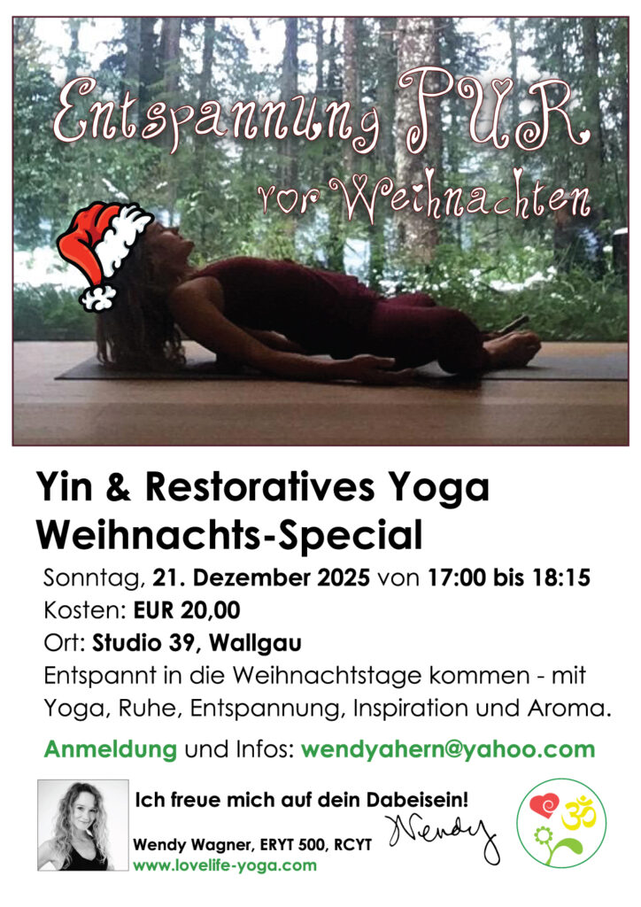 Yin und Restoratives Yoga vor Weihnachten 2025